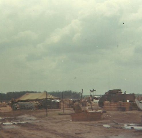 One of our fire bases along the road between Cu Chi and Dau Tieng